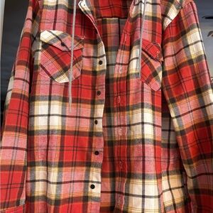 RSQ Red and Yellow Plaid Men's Shirt